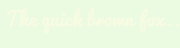 Image with Font Color F8FBE2 and Background Color EBFBE2